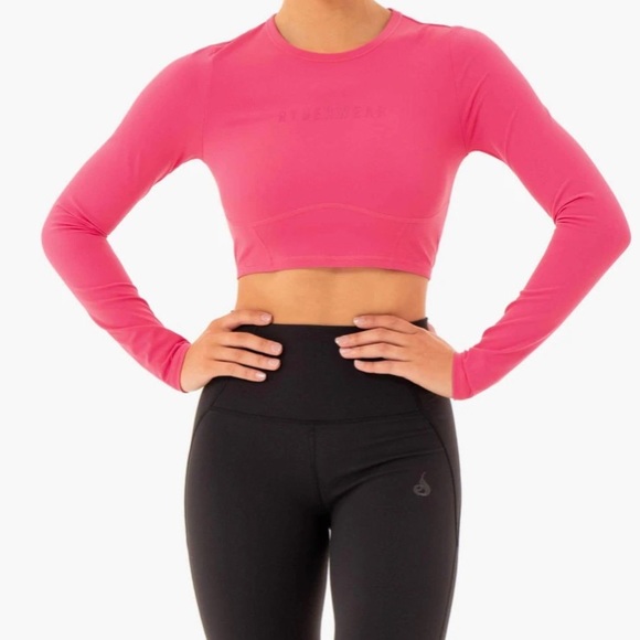 Ryderwear Pink Long Sleeve Seamless Top, Performance-Driven Activewear for Women - Picture 1 of 1